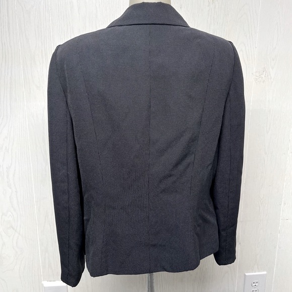 TAHARI Blazer Arthur S. Levine Shoulder Pads Navy Suit Jacket Plus Size … - Picture 4 of 9